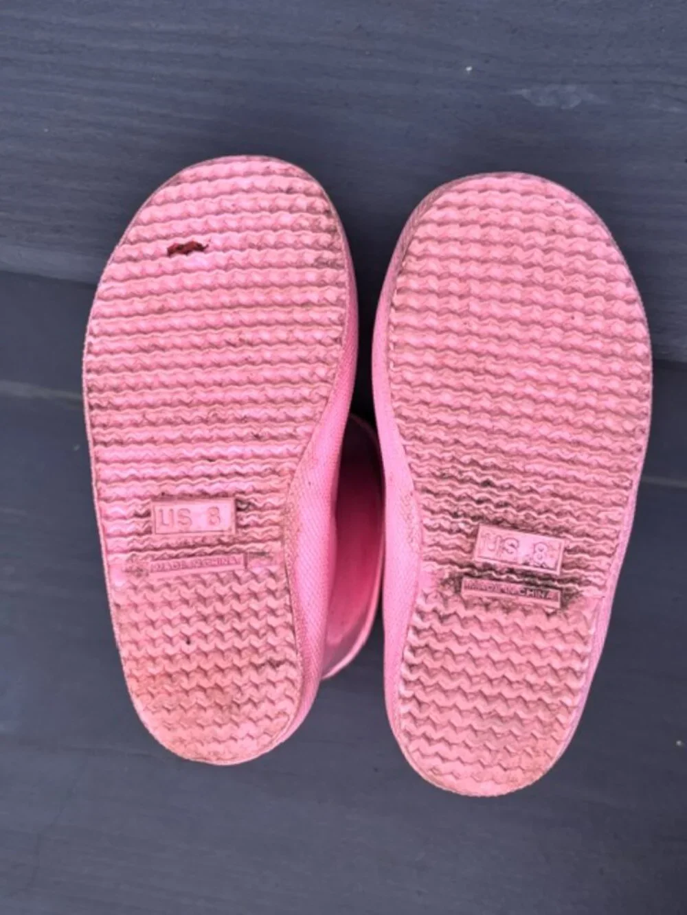 Hunter pink sparkle rain boots - Size 8 (~Age 4)